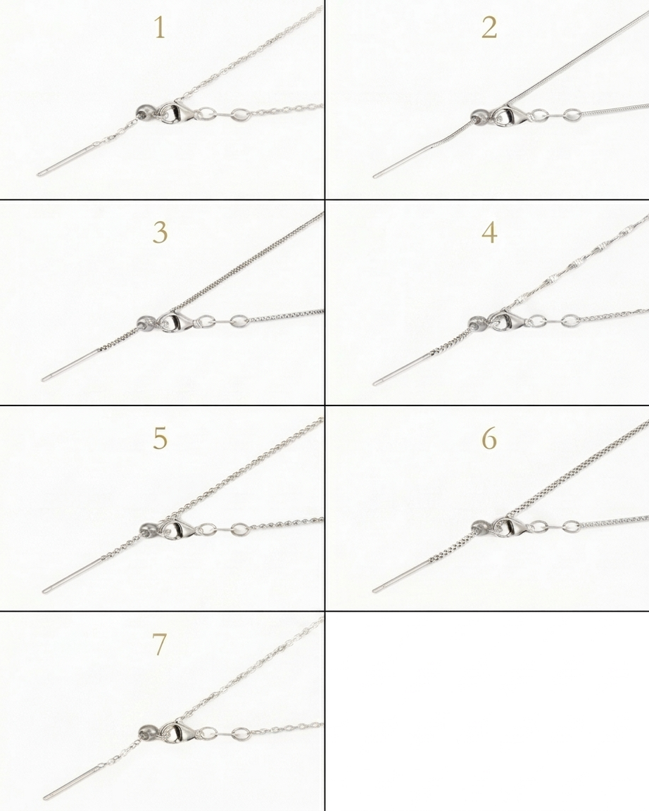 Adjustable Necklace - Silver