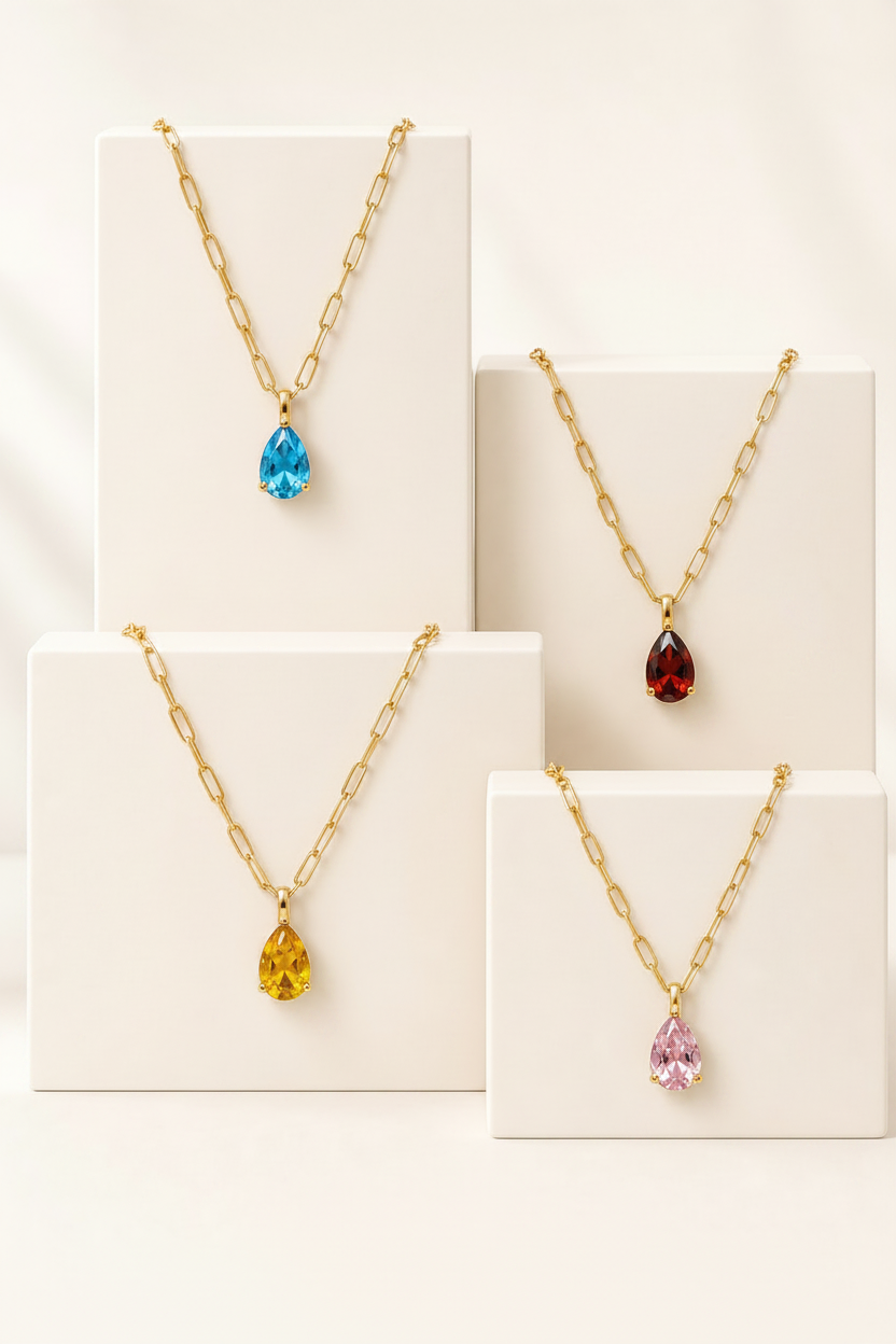Birthstone Pendant- Gold