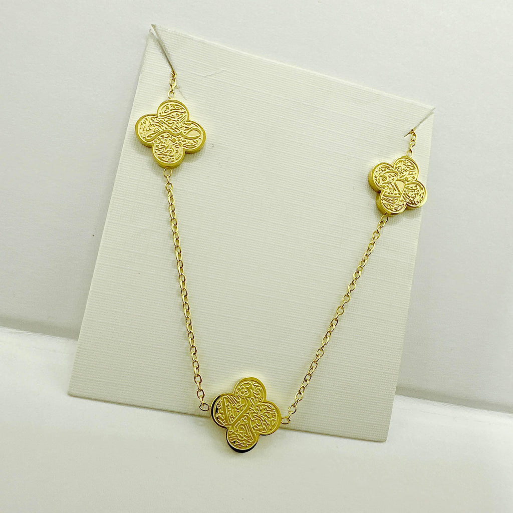 ARABIC Clover Necklace /Golden Hour Collection