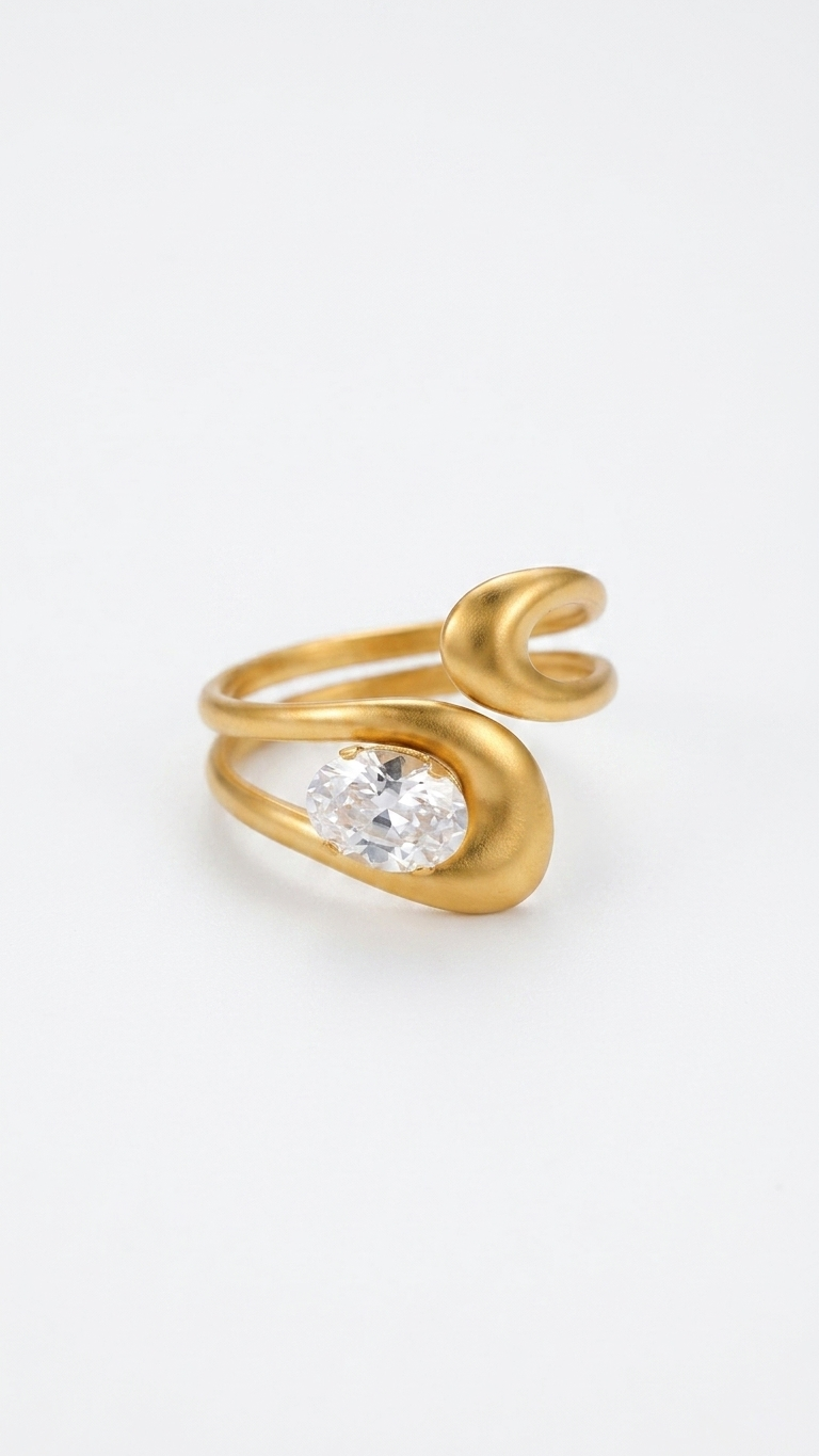 Sandstone Ring - Gold