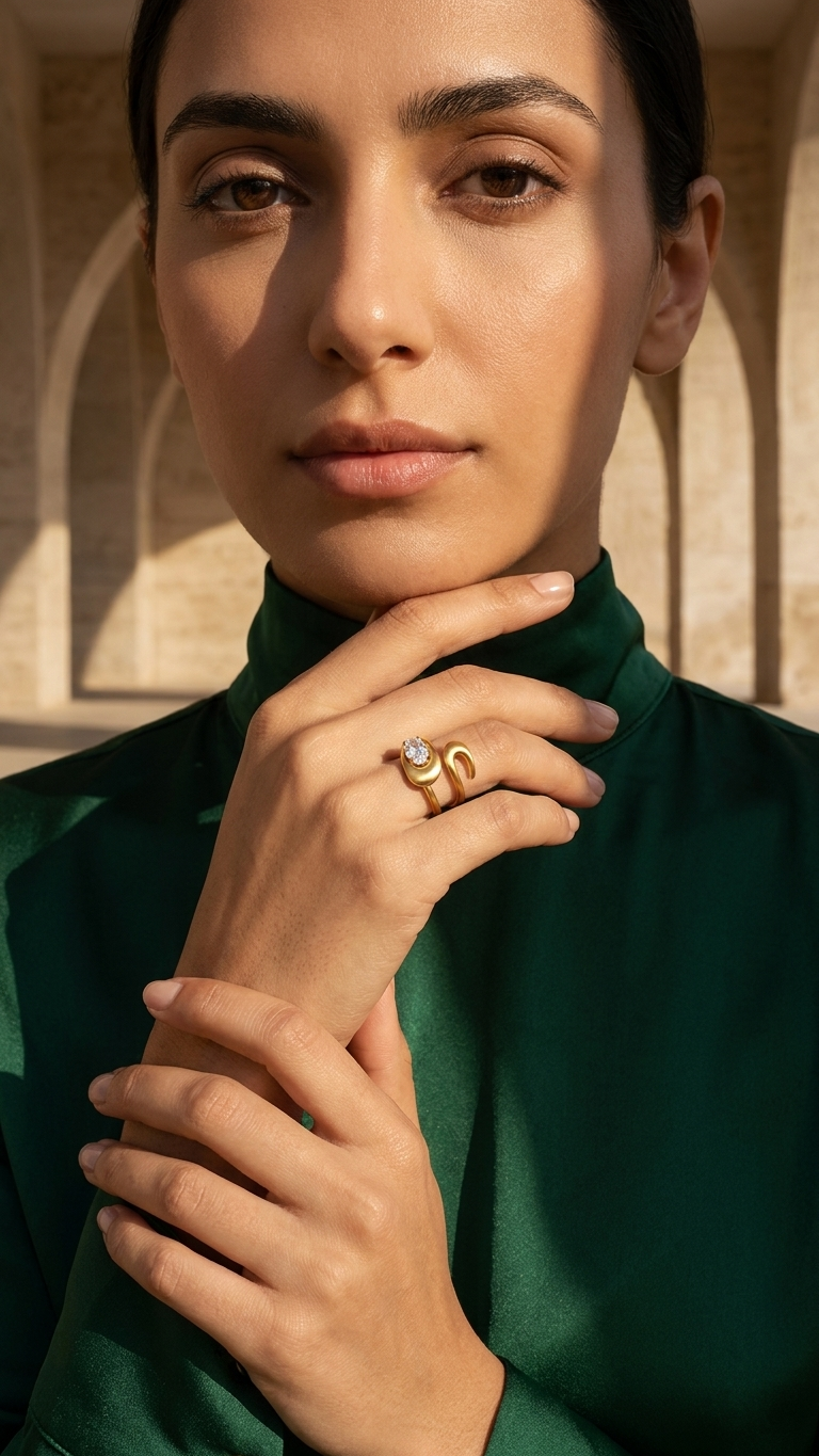 Sandstone Ring - Gold
