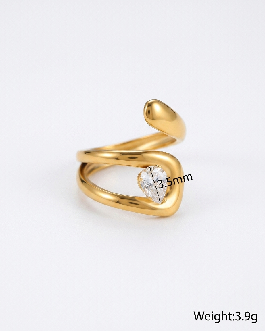 Velvet Chunk Ring - Gold