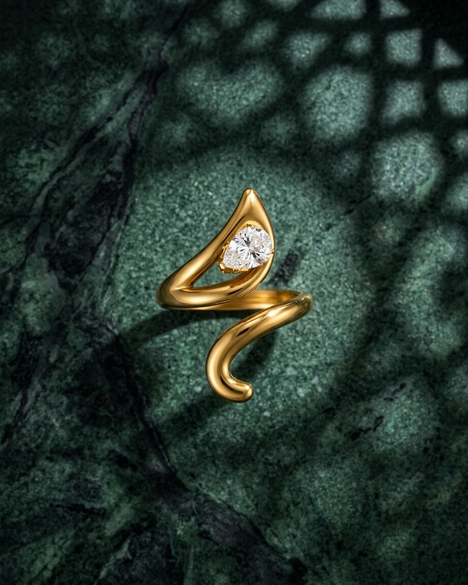 Ivory Arch Ring - Gold