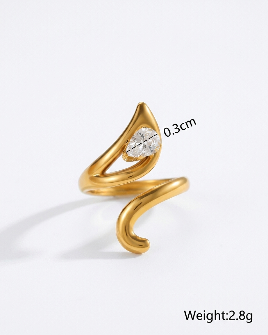 Ivory Arch Ring - Gold