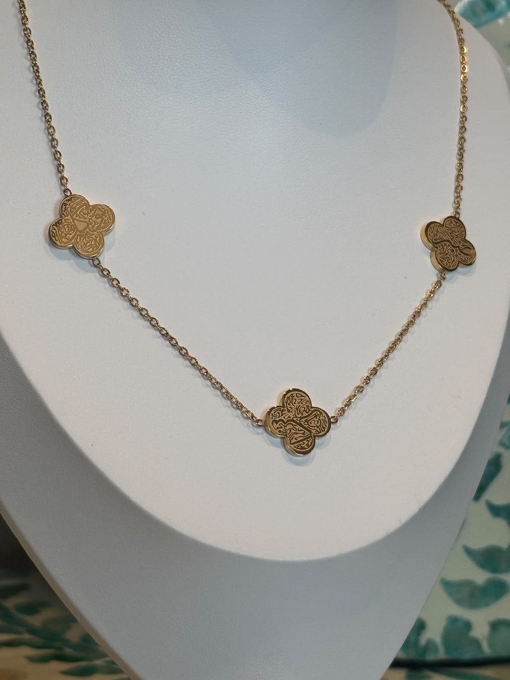 ARABIC Clover Necklace /Golden Hour Collection