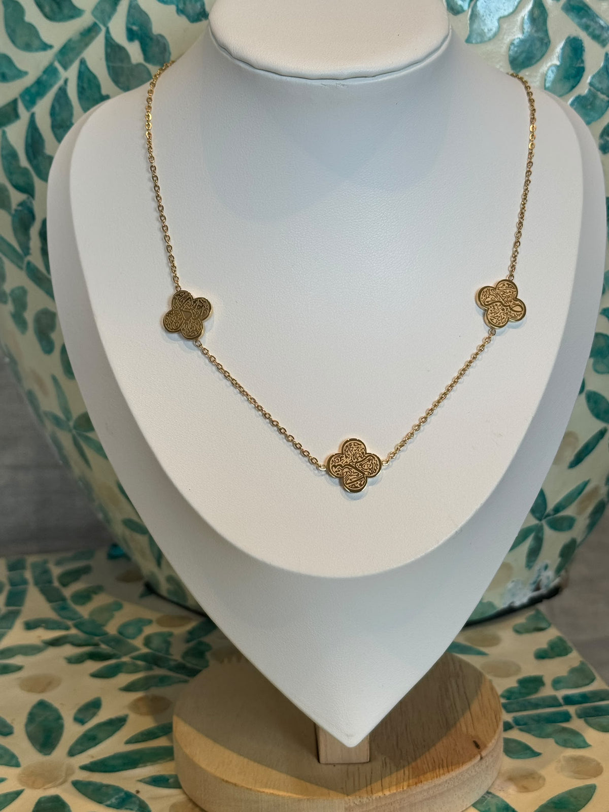 ARABIC Clover Necklace /Golden Hour Collection