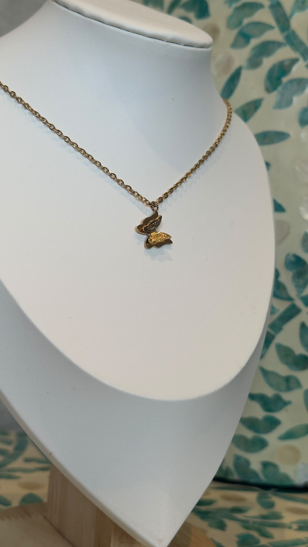 Love Self Butterfly Necklace - Gold