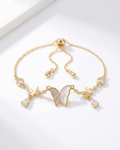 Butterfly Adjustable Bracelet - Gold