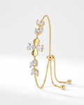 Mina Clover Adjustable  Bracelet - Gold