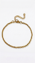 Ines Bracelet twisted gold chain- Gold