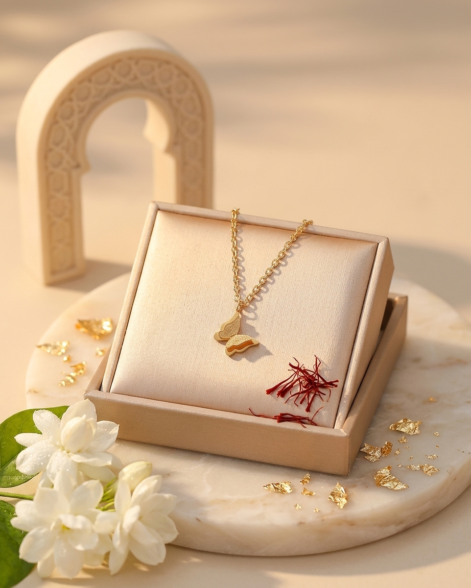 Love Self Butterfly Necklace - Gold