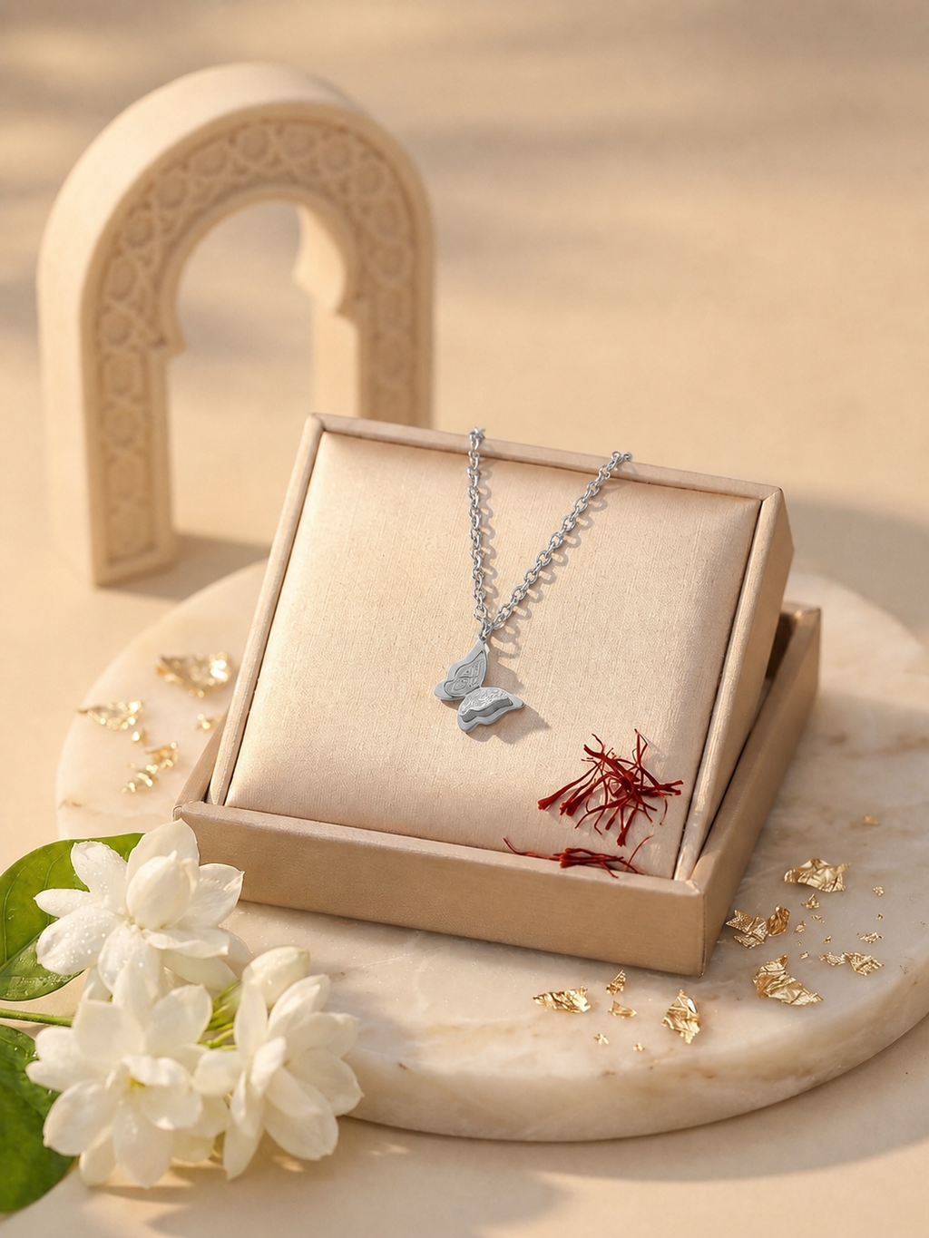 Love Self Butterfly Necklace - Silver