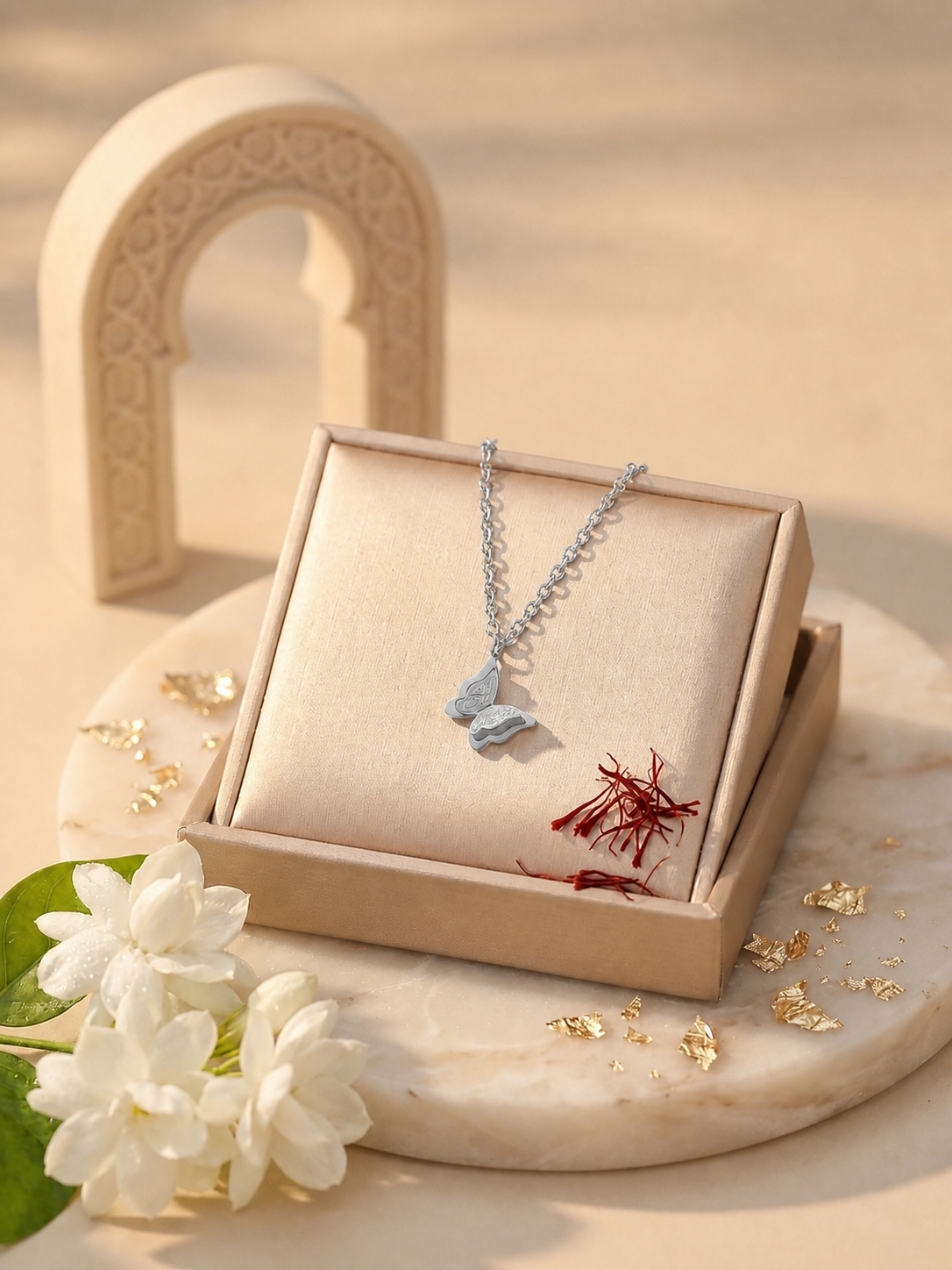 Love Self Butterfly Necklace - Silver