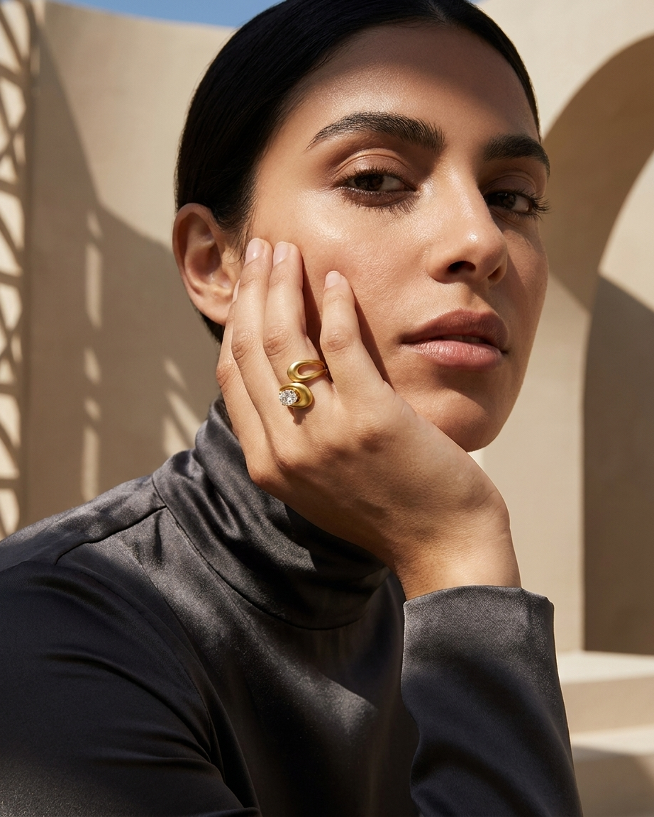 Essence Band Ring  - Gold
