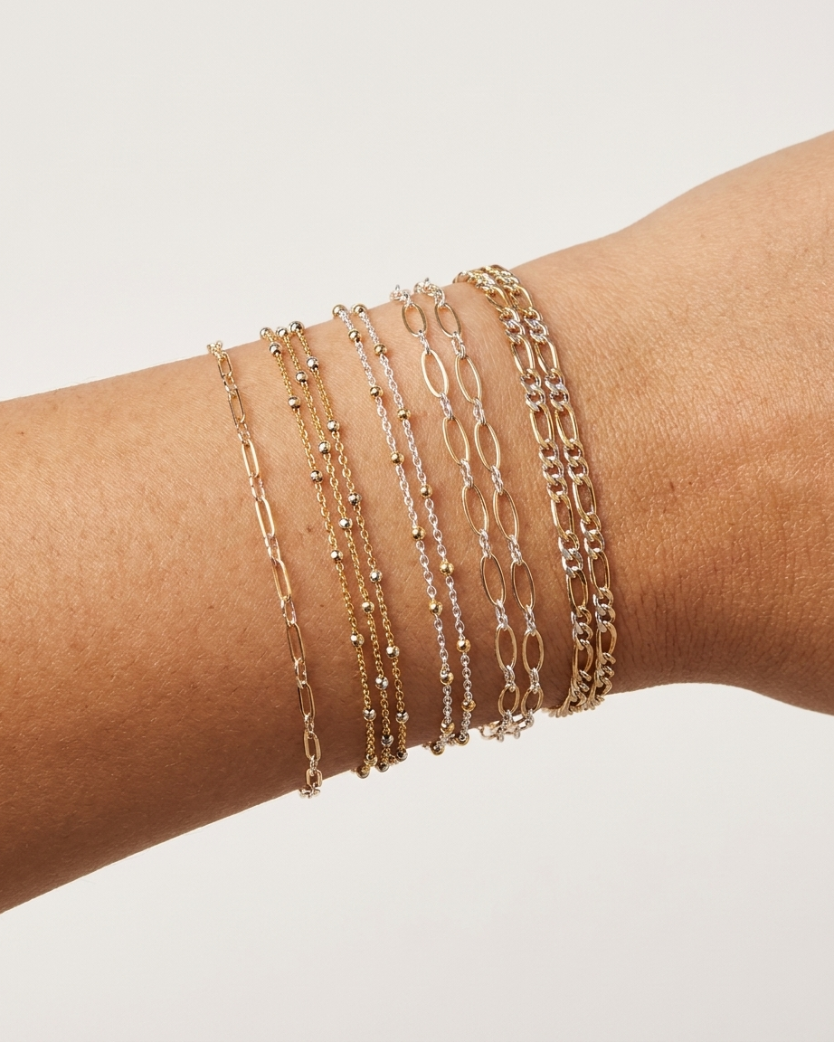 Gold Filled  & Mixed metal Chain -Permanent Jewlery